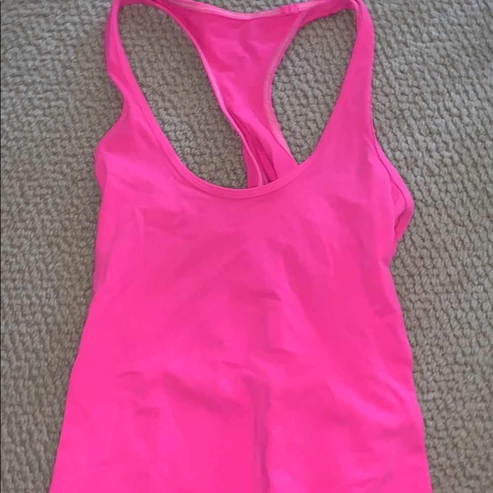 Pink running tank